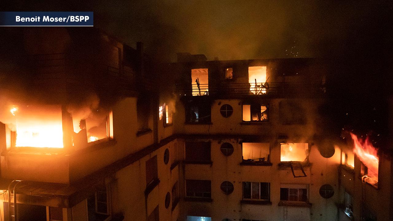 Suspect in custody following deadly apartment building fire in Paris