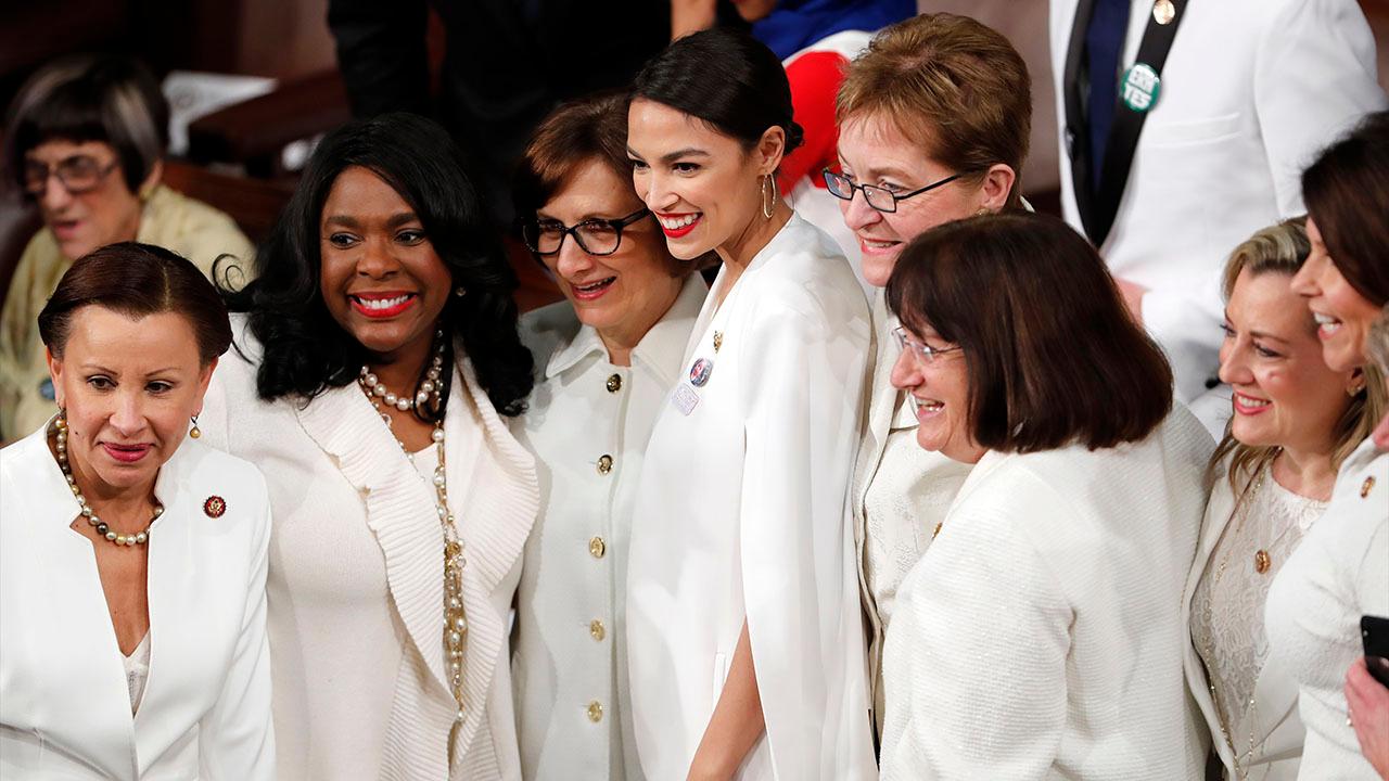 Female House Democrats organize 'white out' during State of the Union