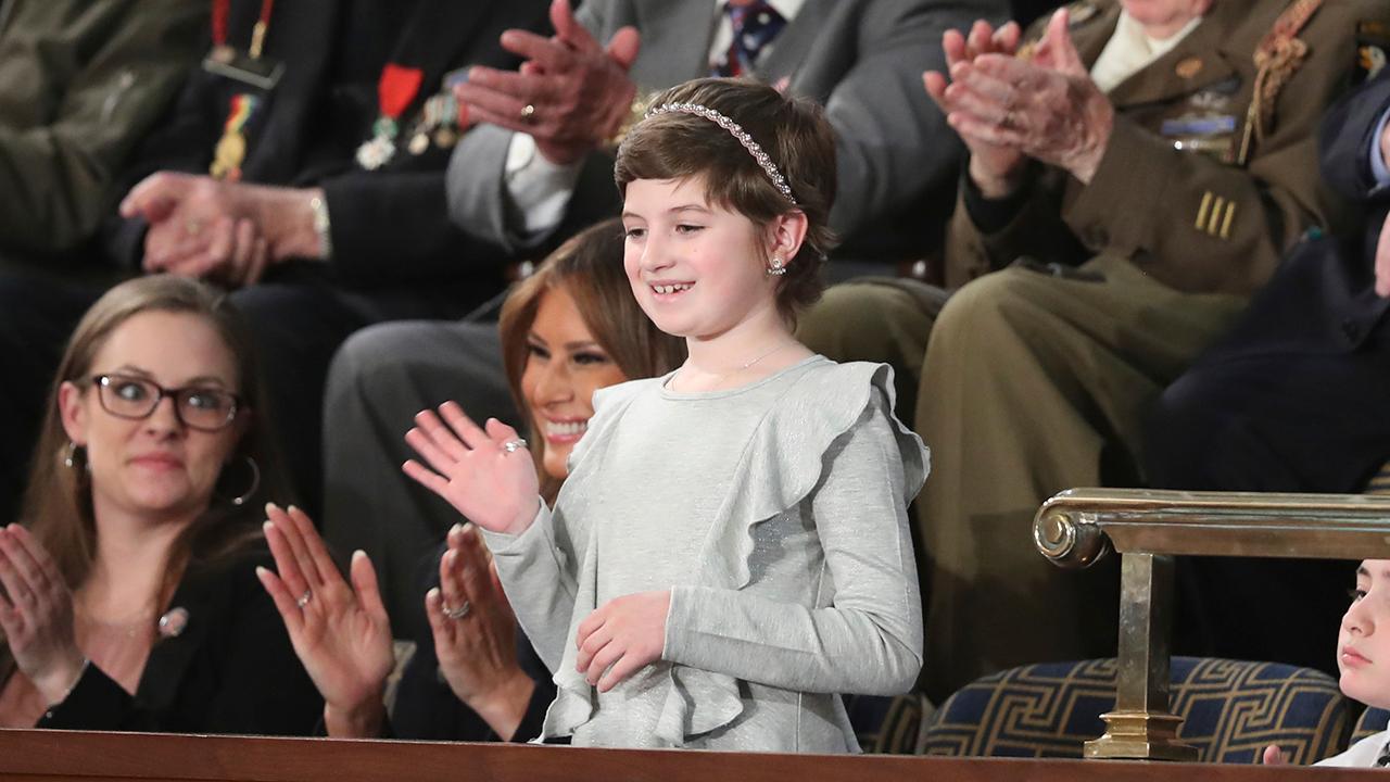 'It was very cool': 10-year-old cancer survivor describes attending the SOTU as Melania Trump's guest