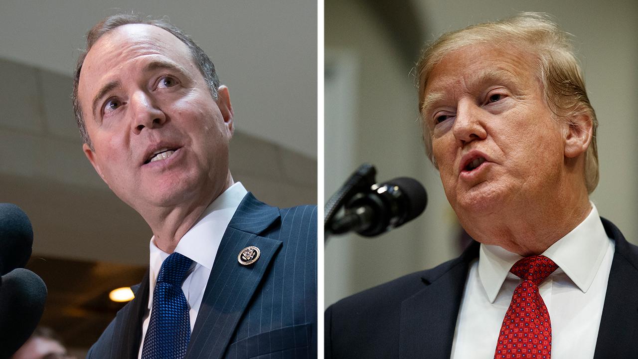 President Trump calls Rep. Schiff a 'political hack,' warns Democrats over investigations