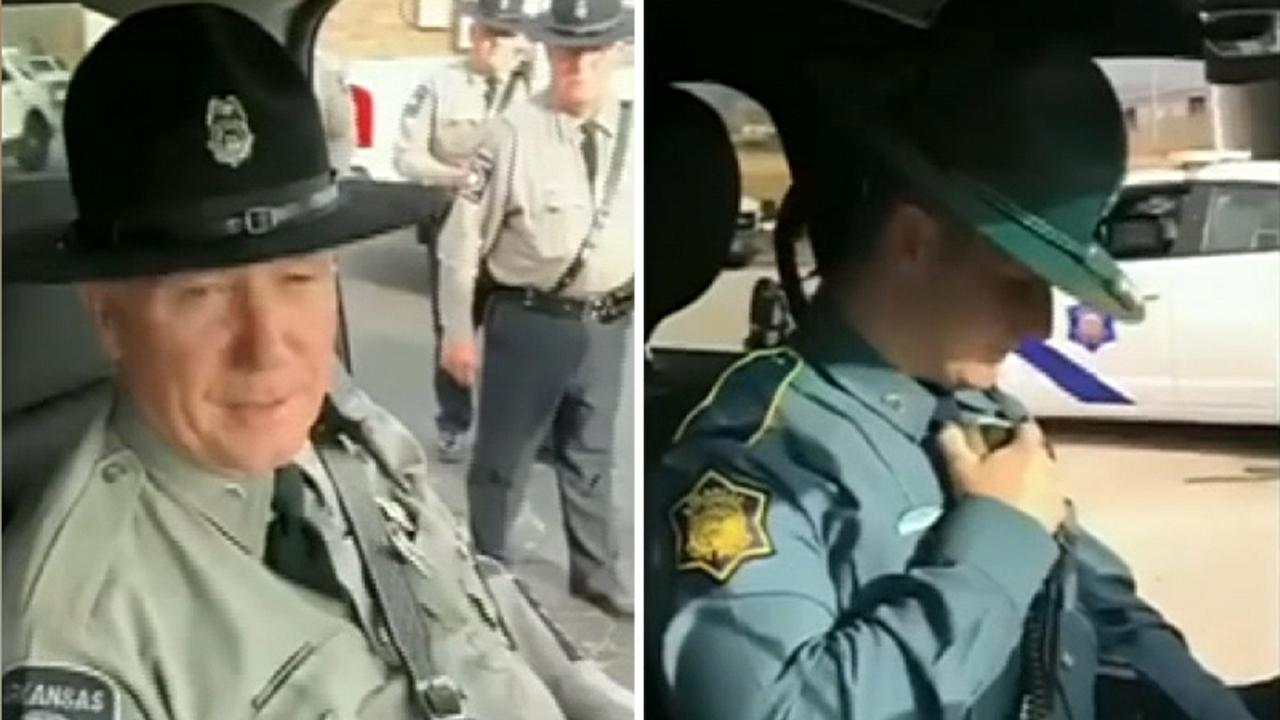 Cop son surprises officer father with final sendoff on last radio call before retirement