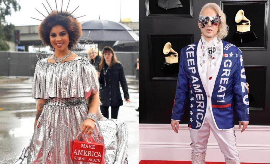 Pro-Trump MAGA merch spotted on the 2019 Grammys Red Carpet