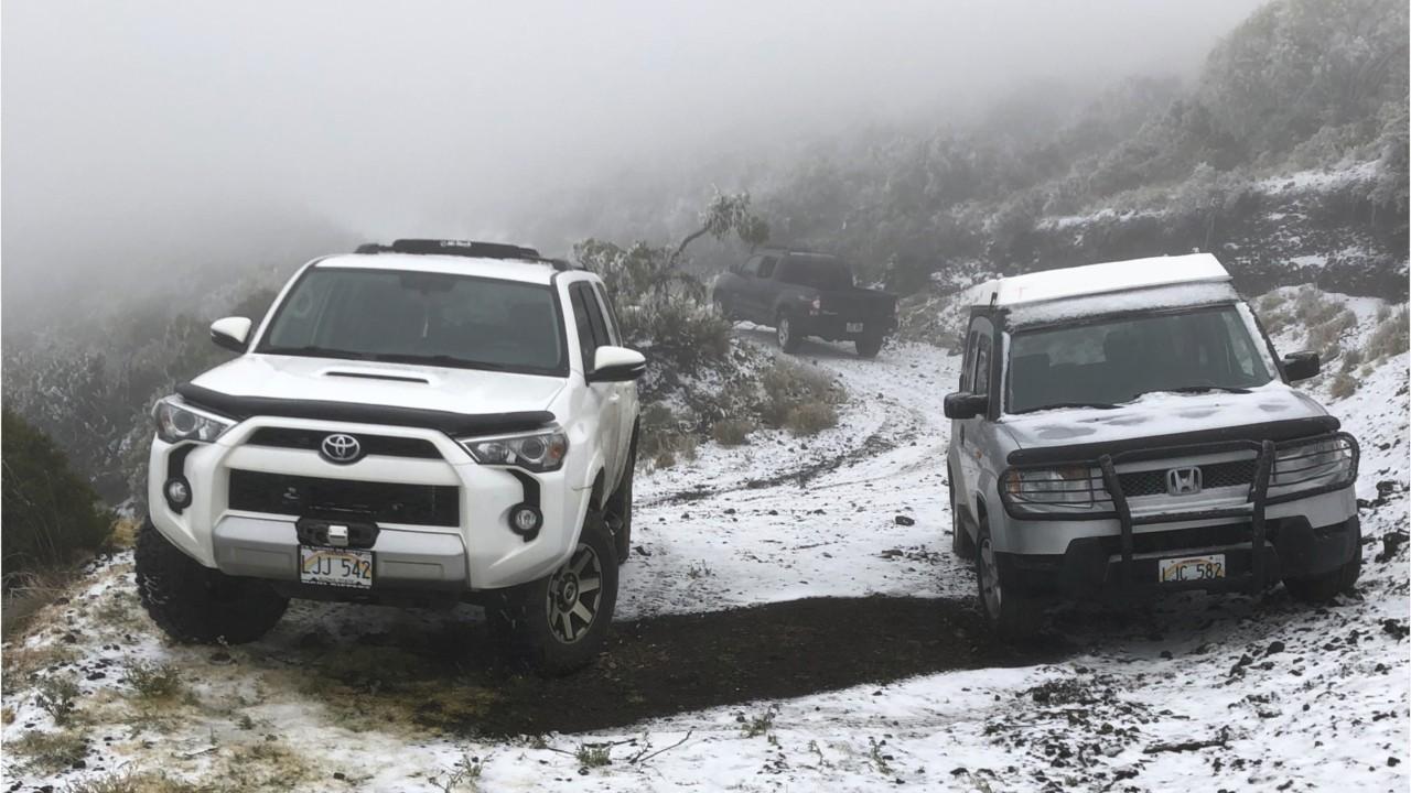 Hawaii sees unusual snow from strong winter storm