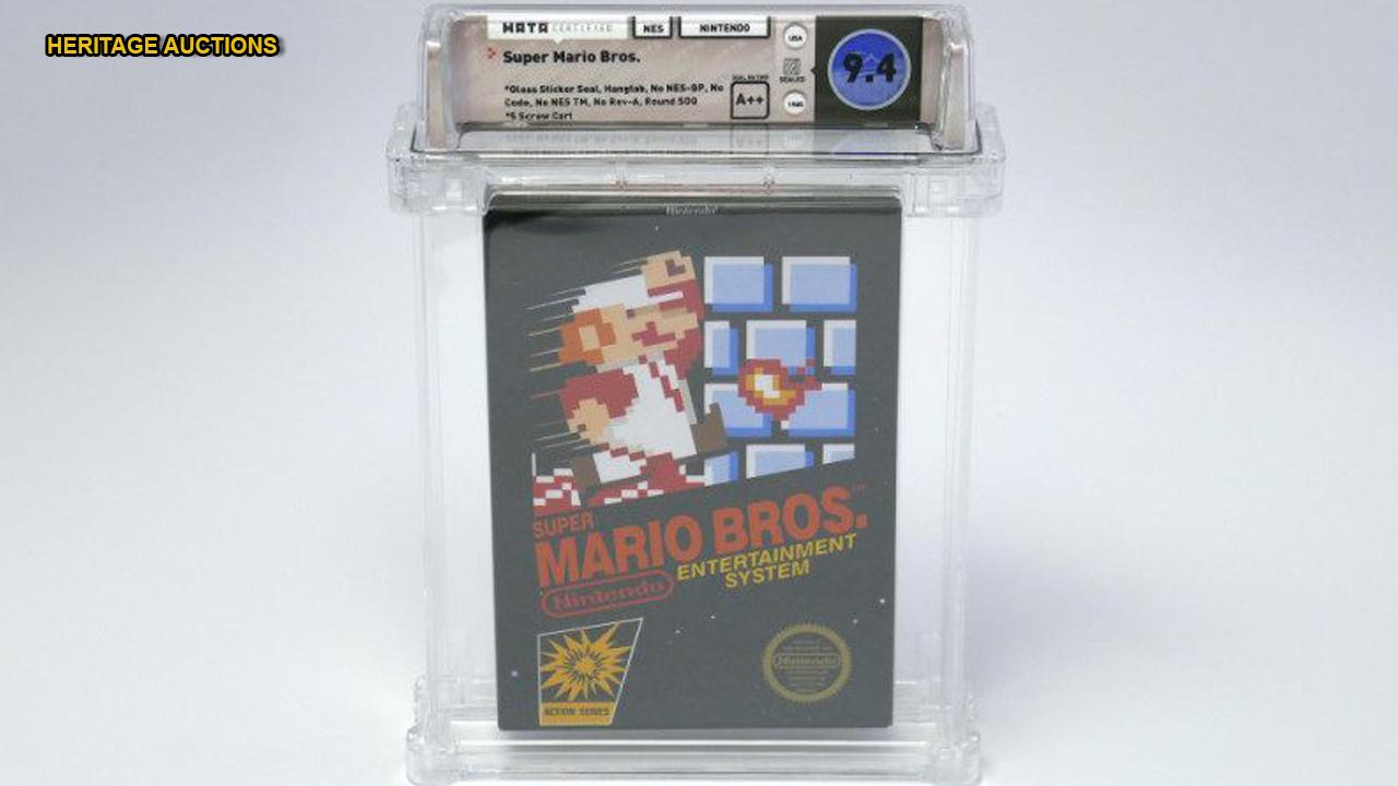 Unopened Super Mario Bros. copy from 1985 sells for $100G