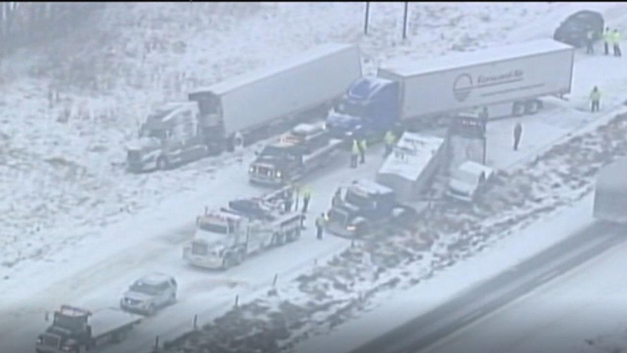 Icy Missouri highway leaves one dead in 47-car pile-up