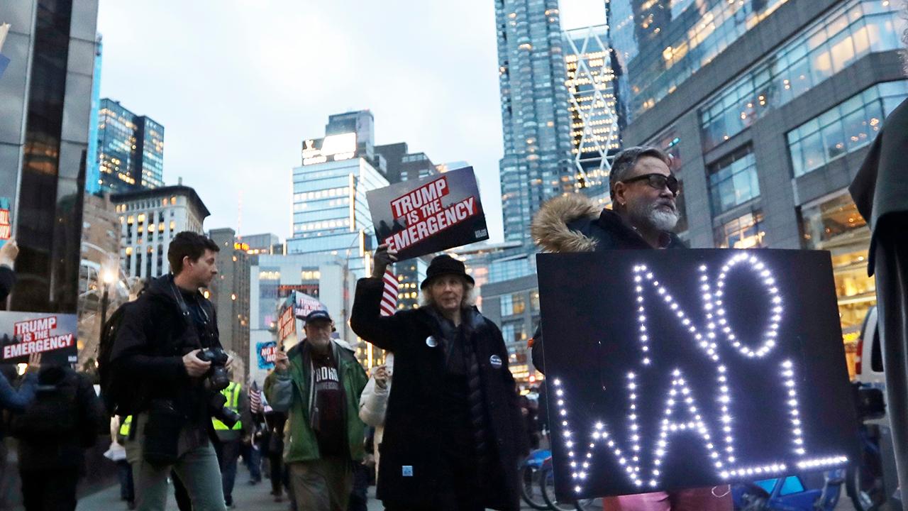 Liberal activists urging lawmakers to terminate Trump’s national emergency declaration
