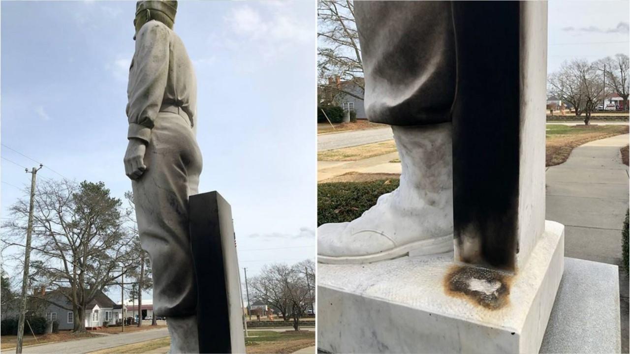 Statue vandals seem to have mistaken WWII hero for Confederate Gen. Robert E. Lee, museum officials say