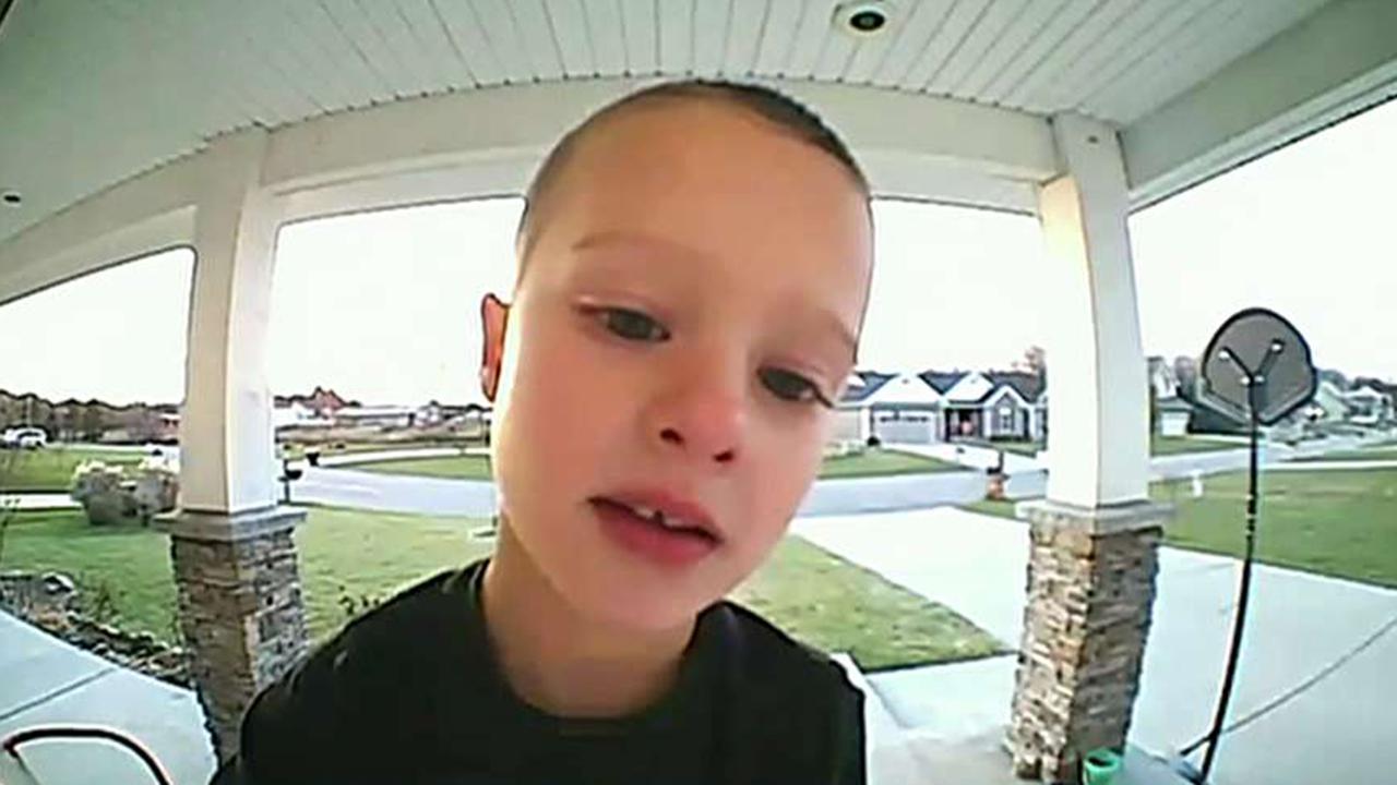 Boy uses Ring doorbell camera to ask dad how to work TV
