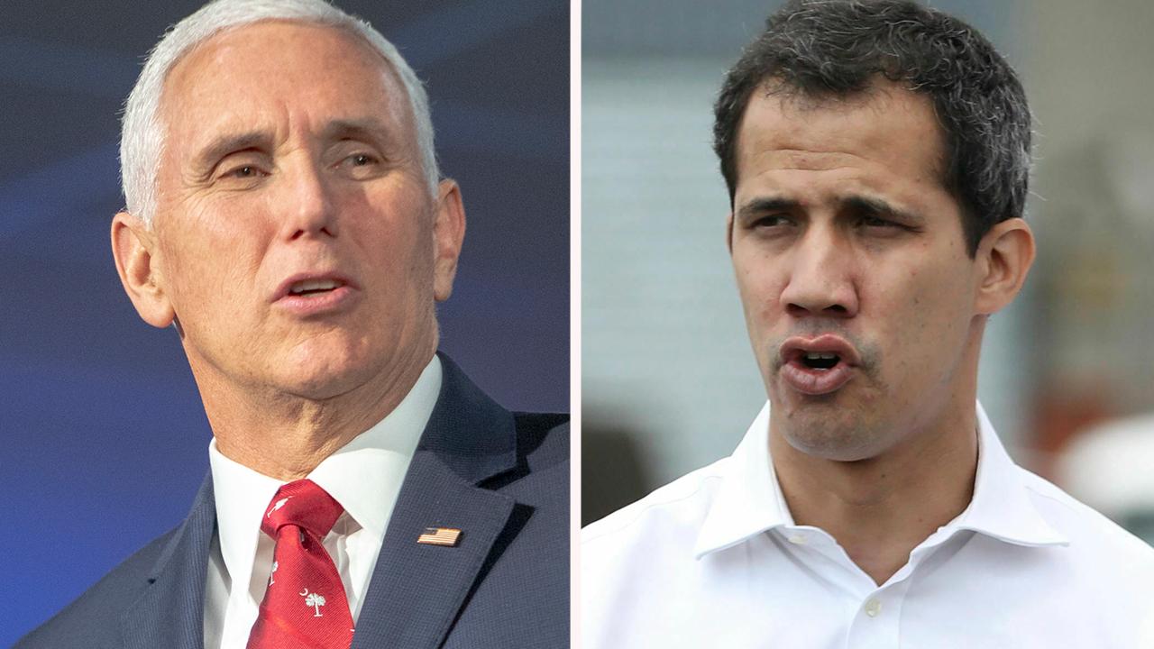 Mike Pence set to meet with Venezuelan opposition leader Juan Guaido in Colombia