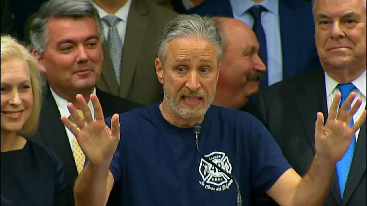 Jon Stewart on 9/11 Victim’s Fund: The Trump Justice Dept. is doing an excellent job... it's Congress' job to fund it 