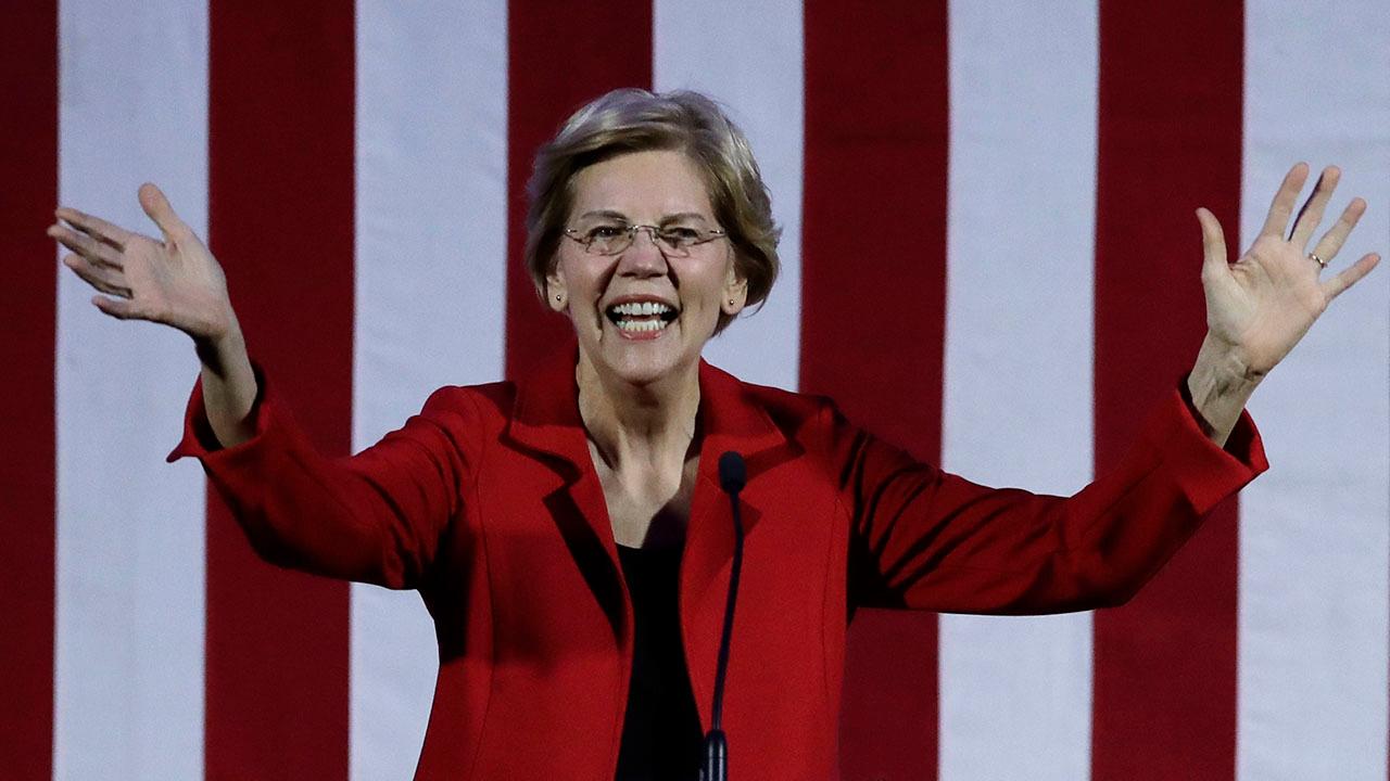 Warren swears off wealthy donors as Trump campaign spends millions on social media
