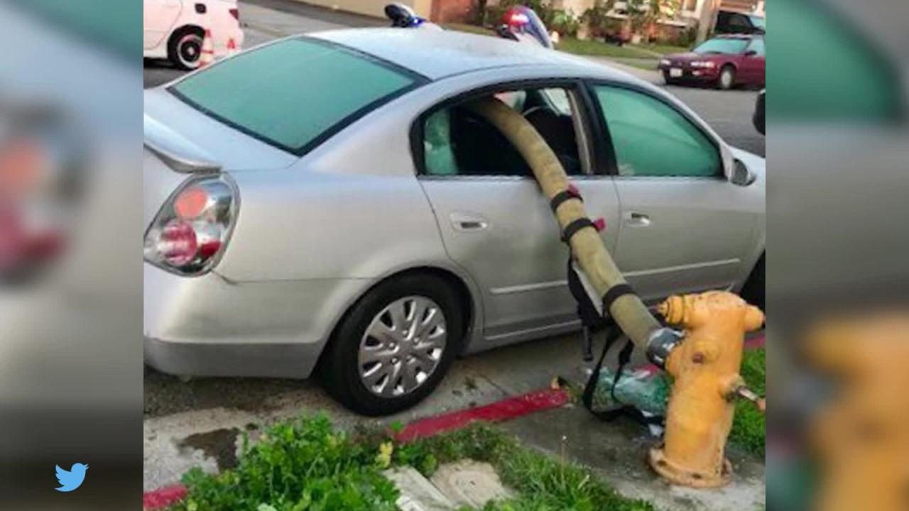 Why you should not park in front of a fire hydrant