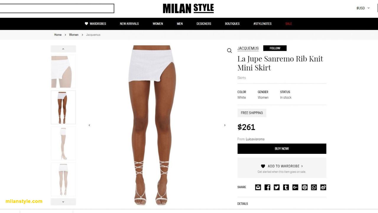 Fashion house sells extremely short miniskirt for $260