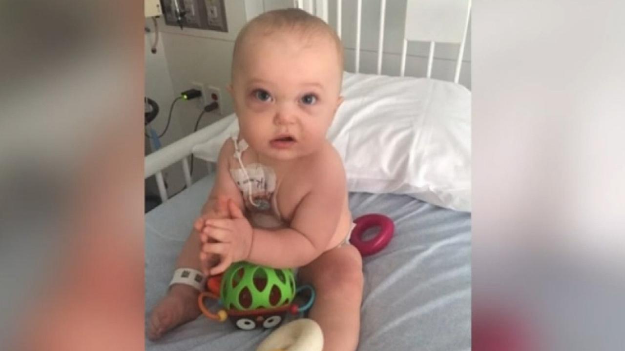 Baby diagnosed with extremely rare cancer beats the odds