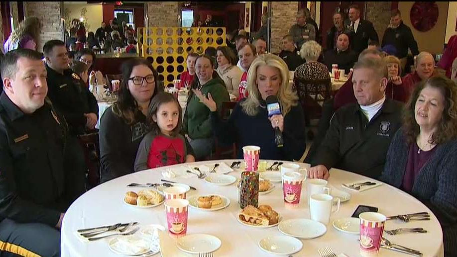 Janice is live from a New Jersey restaurant where diners are having breakfast with local law enforcement