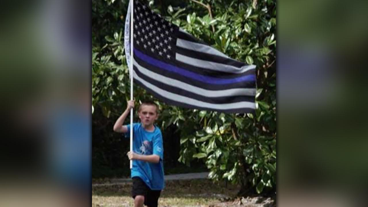 10-year-old pledges to run 150 miles to raise money for fallen officers