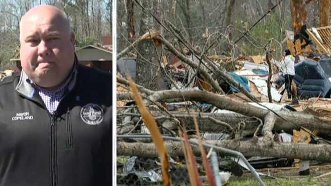 Mayor of Smiths Station, Alabama says tornado 'wiped out' his town