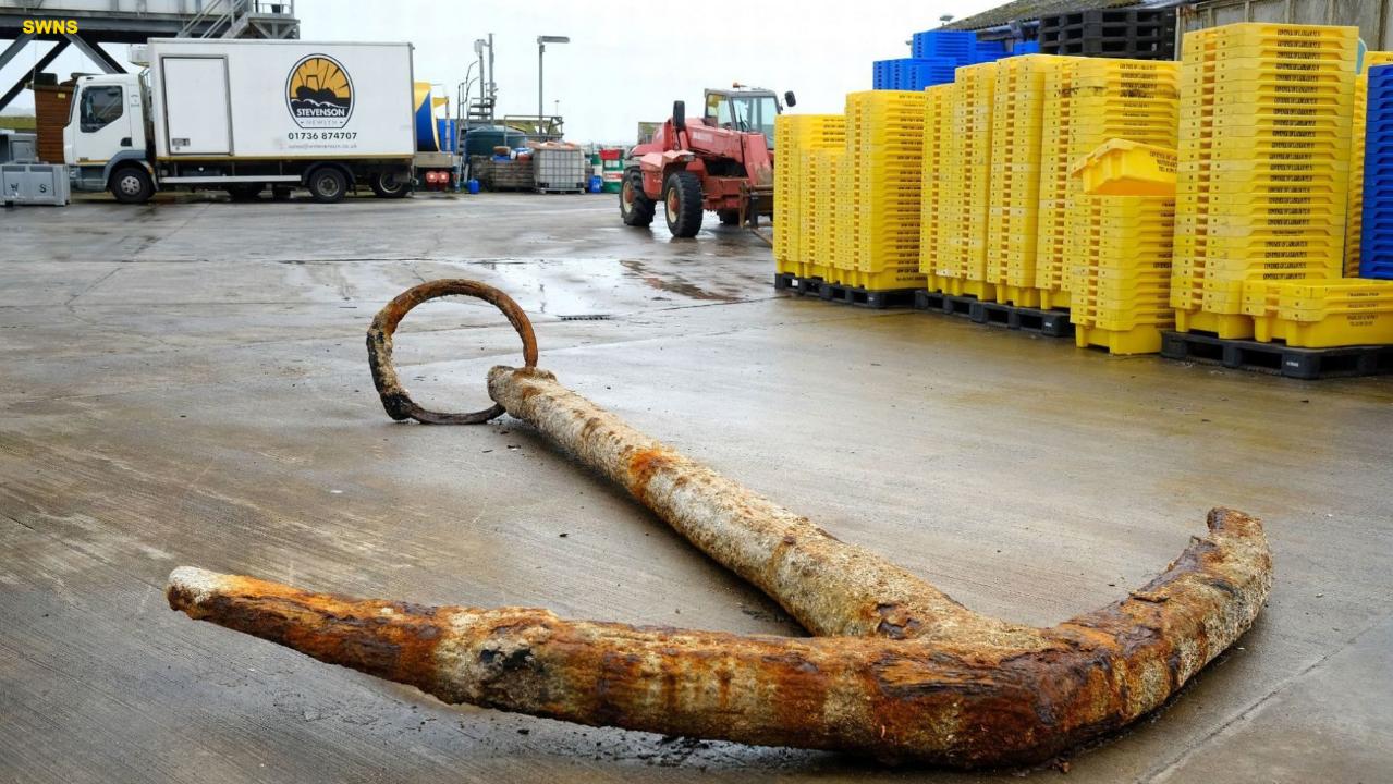 Anchor found off of U.K. coast could be from one of Britain’s richest ship wrecks