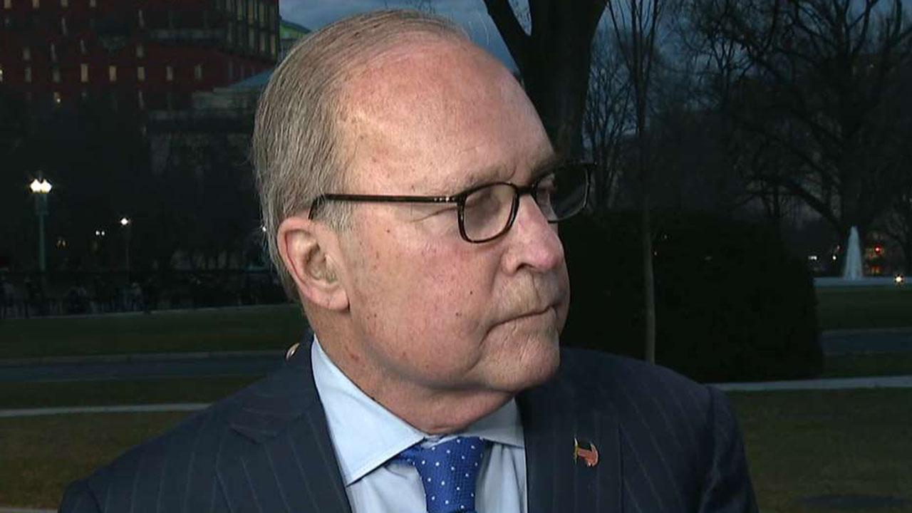 Larry Kudlow says the White House is 'deservedly' optimistic about reaching a trade deal with China