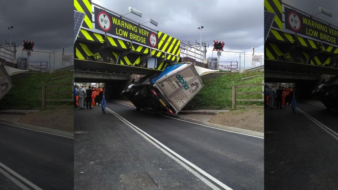 ‘Most bashed bridge’ gets hit again