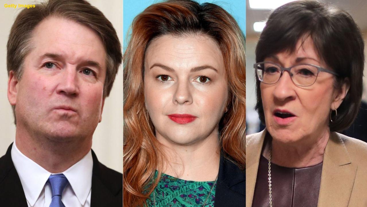 Amber Tamblyn speaks out about ‘male grooming’ in politics, points to Susan Collins as victim