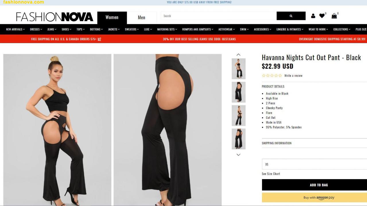 Twitter users bash Fashion Nova's ‘cut-out’ pants