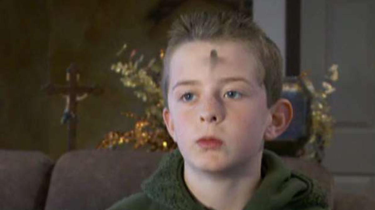 4th grader told to remove Ash Wednesday ashes