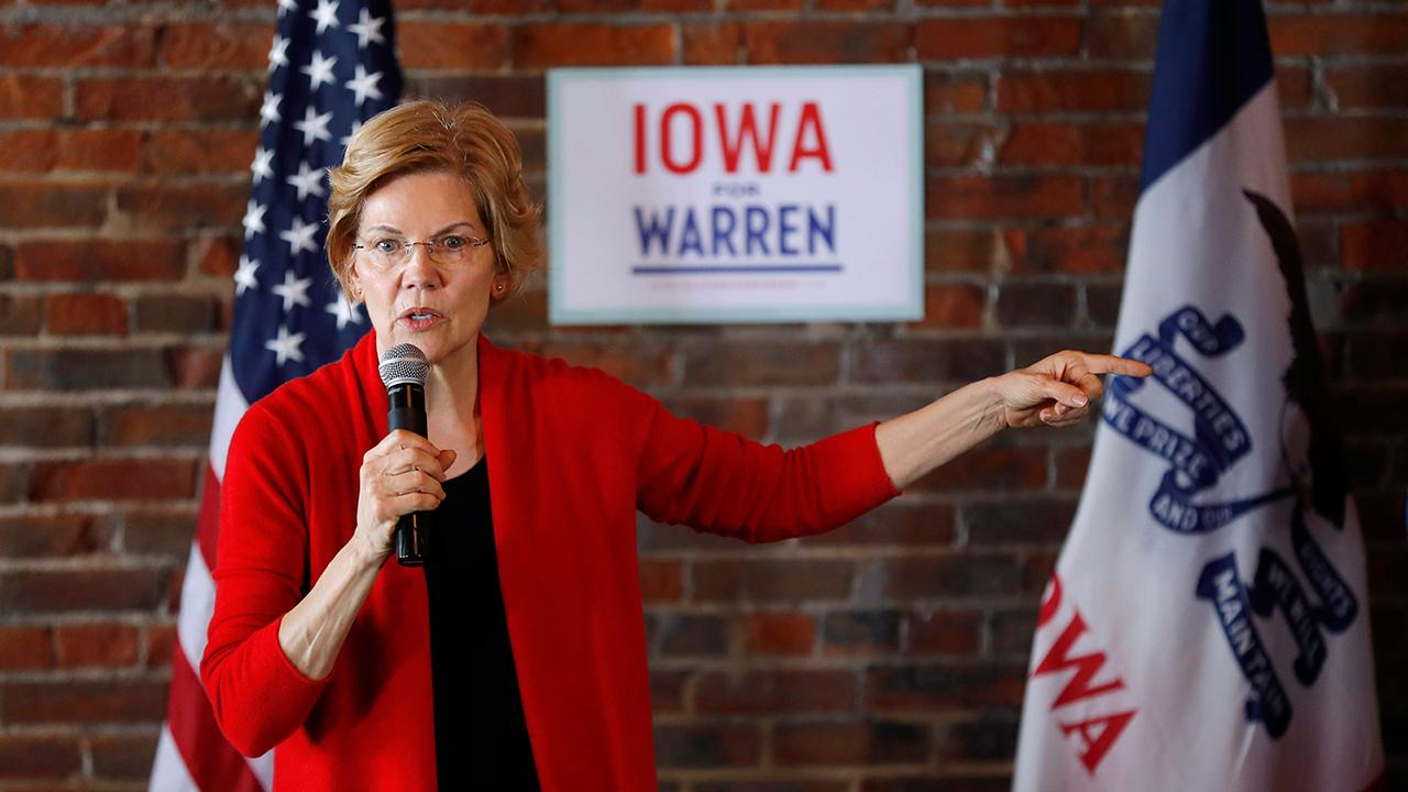 2020 Democratic presidential hopeful Elizabeth Warren calls for the breakup of giant tech companies