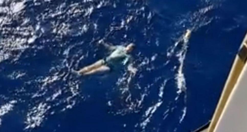 German tourist uses his jeans as a flotation device and survives being knocked overboard a yacht