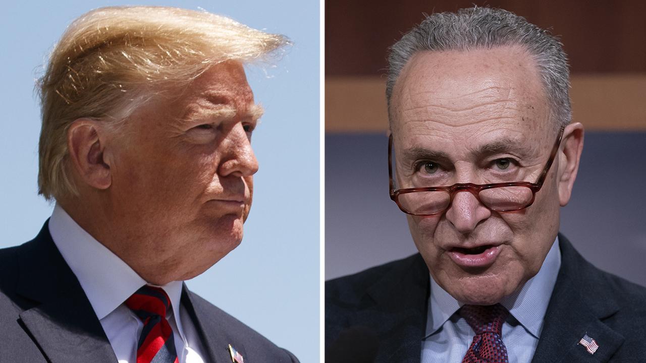 Trump calls Democrats an anti-Israel party, Schumer says Trump is playing 'politics of division'