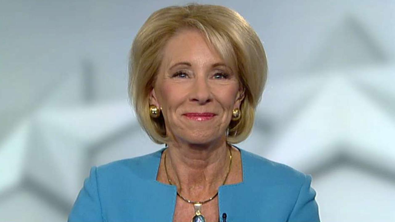 Betsy DeVos weighs in on a FBI investigation into wealthy parents who allegedly 'bought' college admission