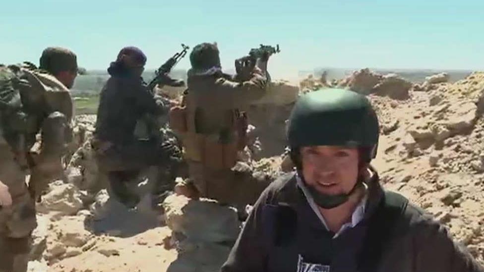 Behind the scenes with Benjamin Hall on the front lines in Syria