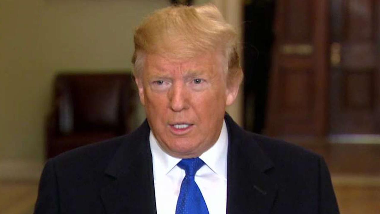 Trump: Collusion investigation started 'very high up,' should never be allowed to happen to a president again