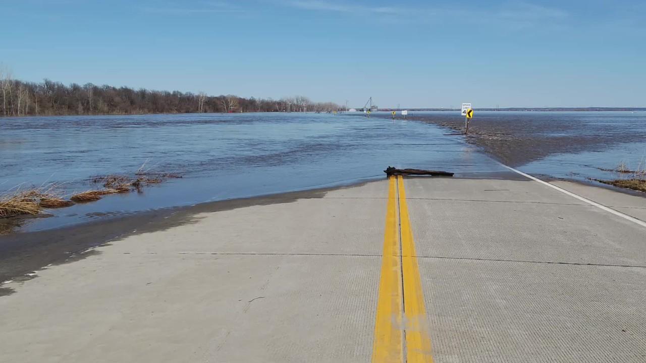 Midwest flooding captured in stunning drone footage