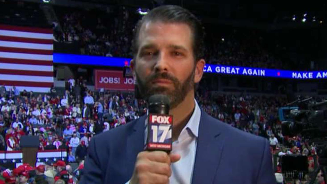 Don Jr. thanks supporters for sticking with the president through Mueller witch hunt