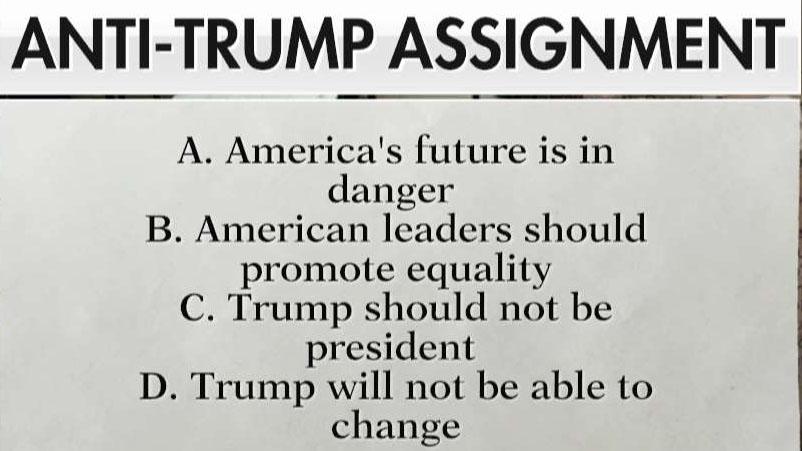Parents outraged over students' anti-Trump homework assignment