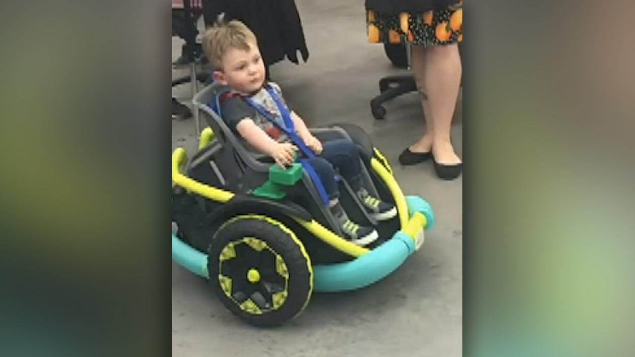 High school students build electronic wheelchair for 2-year-old 
