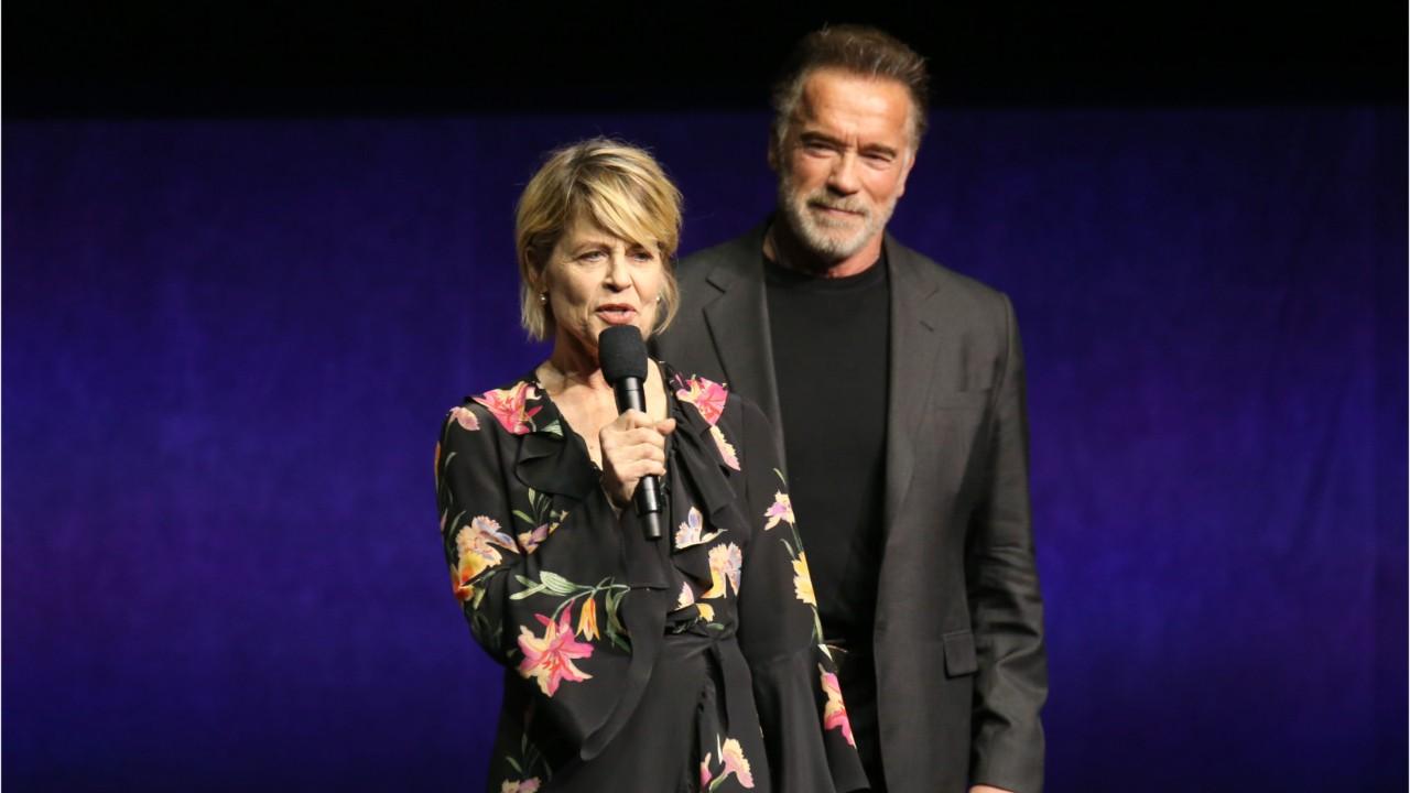 ‘Terminator’ stars Arnold Schwarzenegger and Linda Hamilton reunite 