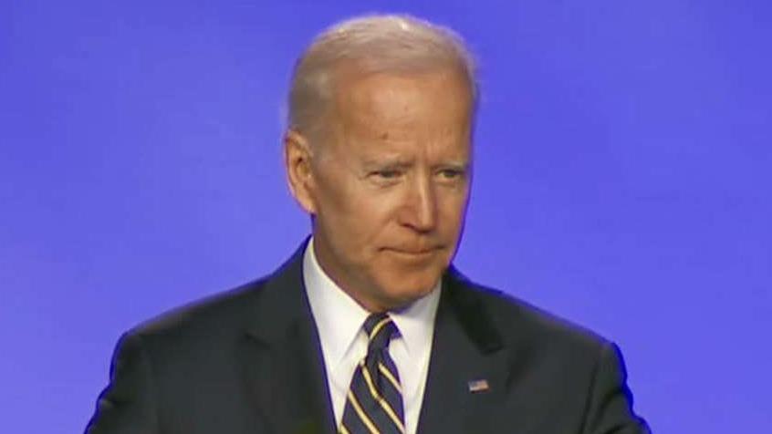 Joe Biden makes a joke in first public remarks since accusations that he had inappropriate contact with women