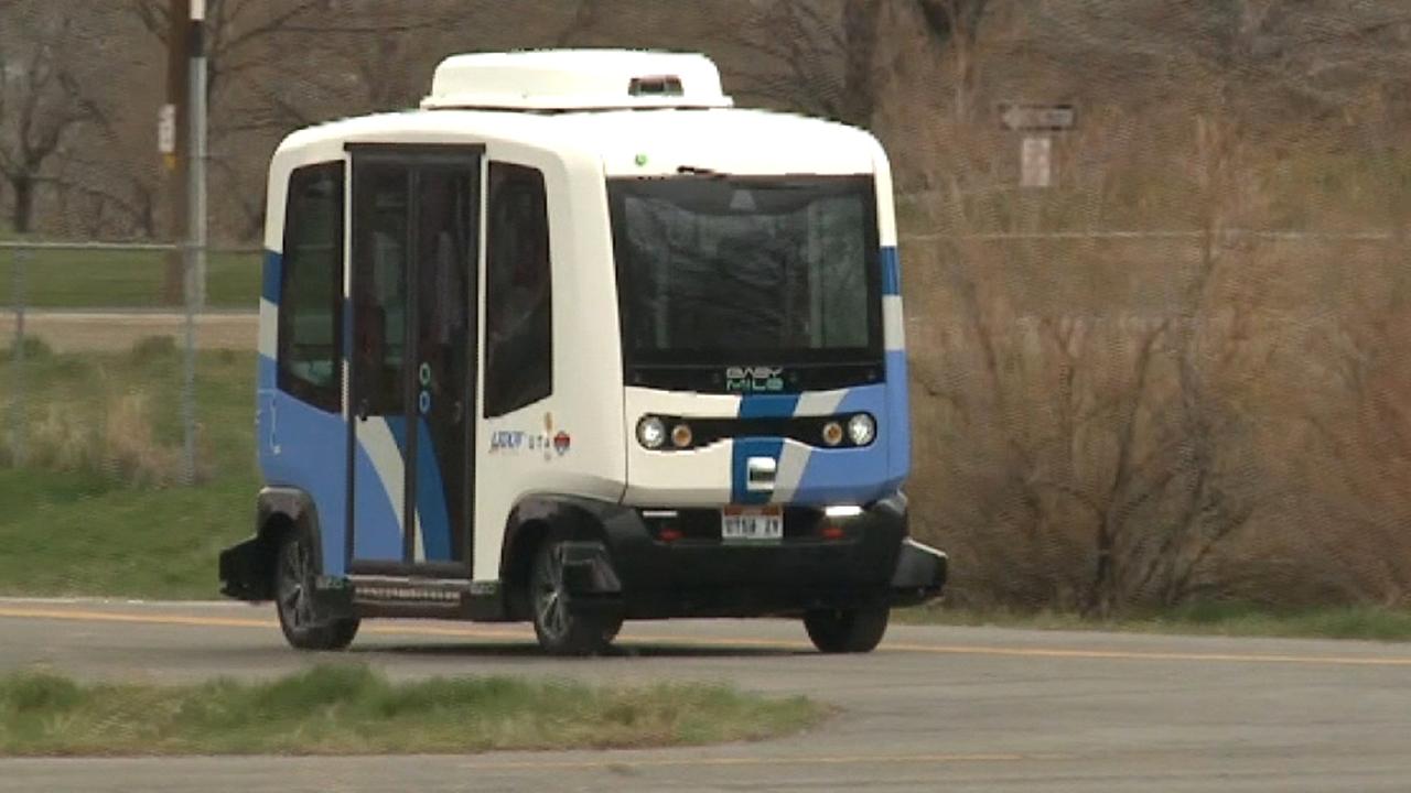 Maiden voyage for driverless shuttles in Utah