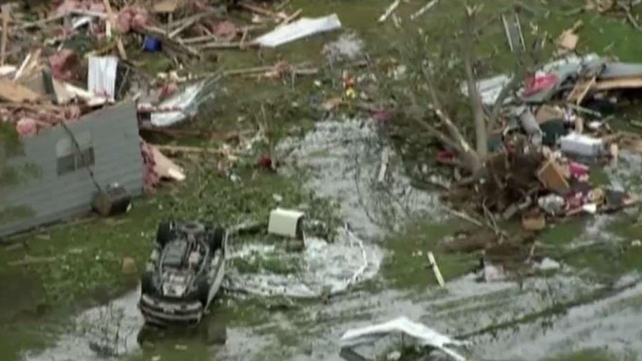 Severe weather slams states across the southern US