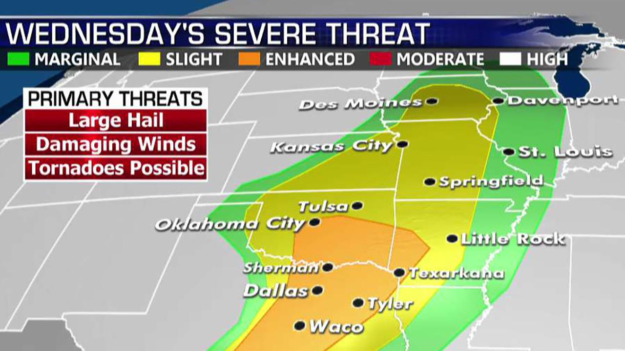 National forecast for Tuesday, April 16