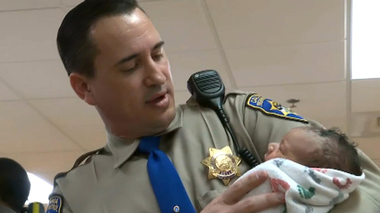 Police officer delivers, saves baby's life on California highway
