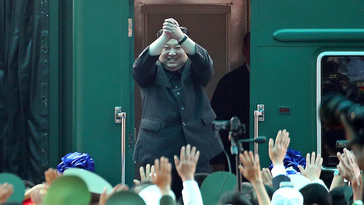 Kim Jong Un arrives in Russia for talks with Putin