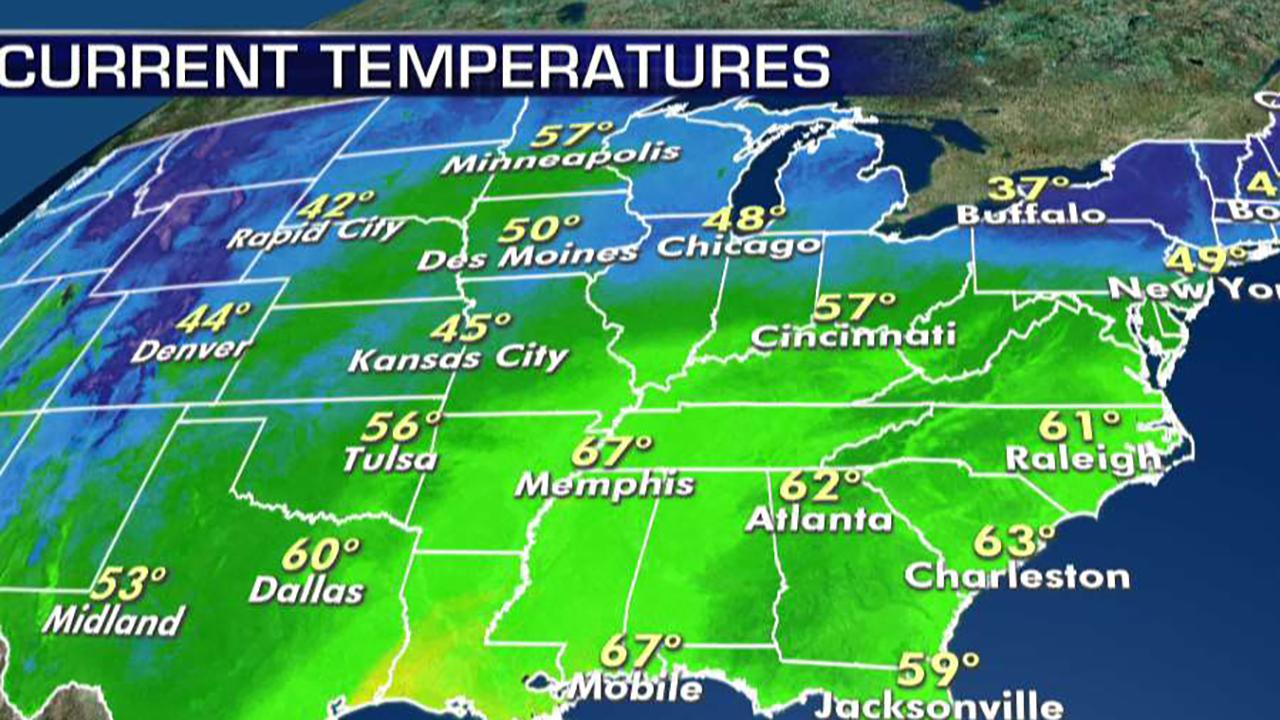 National forecast for Thursday, April 25