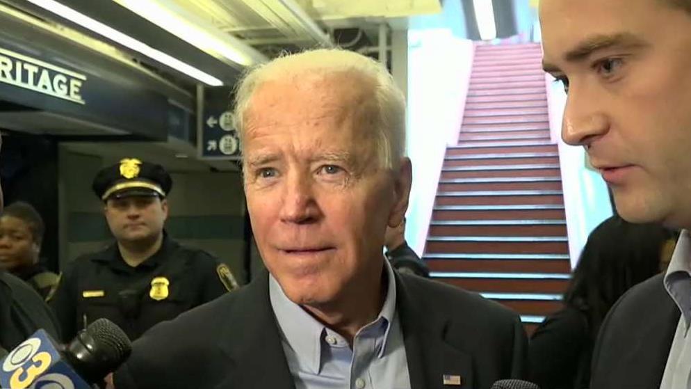 Joe Biden joins crowded 2020 Democratic field with an attack on Trump