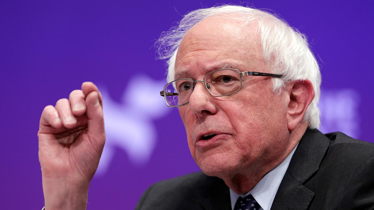 Bernie Sanders takes aim at Joe Biden's presidential campaign rollout