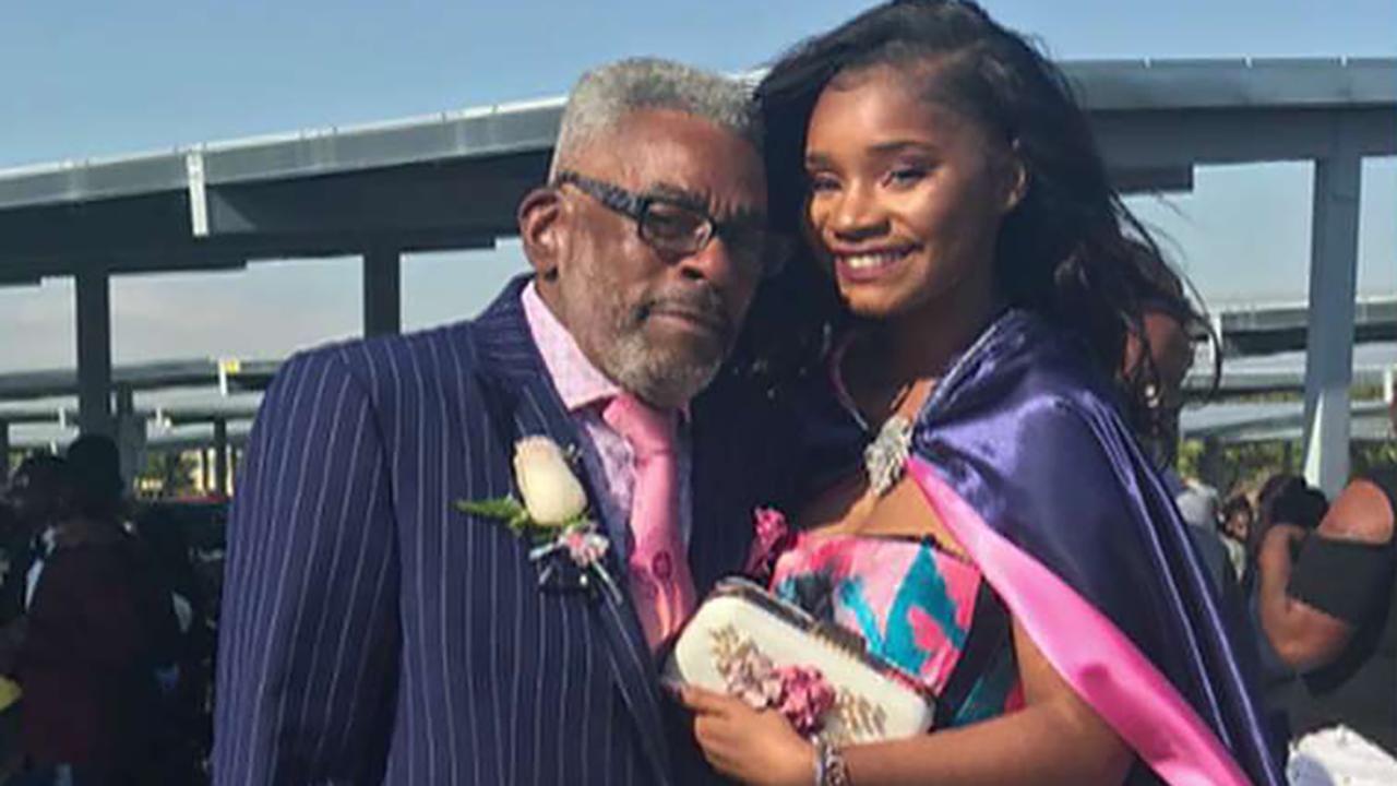 Teen without prom date gets escort from grandpa wearing matching suit