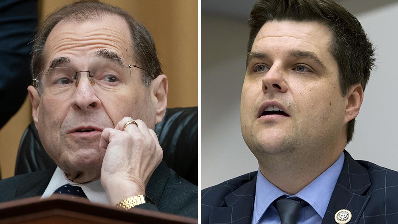 Rep. Gaetz's mic cut off as House hearing gets heated over absence of Attorney General Barr