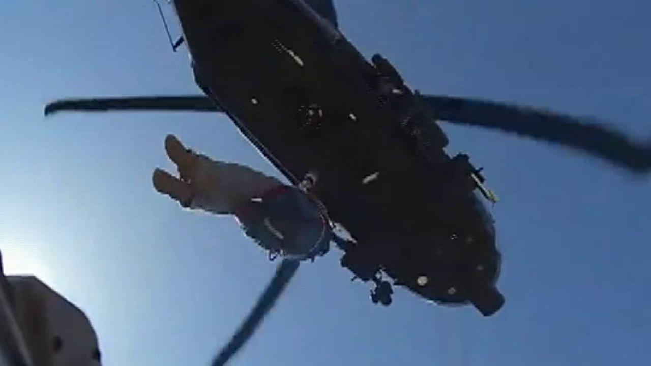 Raw video: Border Patrol agents rescue Mexican man on Diablo Peak	